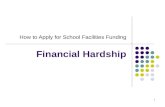 1 How to Apply for School Facilities Funding Financial Hardship.
