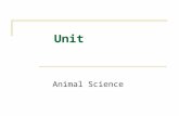 Unit Animal Science. Problem Area Growth and Development of Animals.