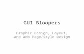 GUI Bloopers Graphic Design, Layout, and Web Page/Style Design.
