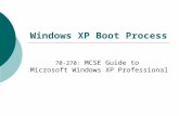 Windows XP Boot Process 70-270: MCSE Guide to Microsoft Windows XP Professional.