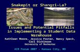 Snakepit or Shangri-La? Kathleen Moore, Jessica Foster, Nancy Speck, Carl Dickinson University of Rochester AIR Forum 2007 - Kansas City, MO Issues and.