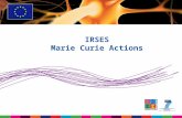 IRSES Marie Curie Actions. IRSES FP7 in brief Budget:  Budget of € 50 billion - 4,75 billion for PEOPLE over 7 years (2007-2013 period)  Increase of.