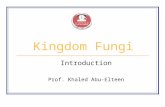 Kingdom Fungi Introduction Prof. Khaled Abu-Elteen.