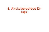 1. Antituberculous Drugs. Antituberculous Drugs First-line agents ： First-line agents ：IsoniazidRifampinPyrazinamideEthambutolStreptomycin Second-line.