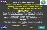 Louisiana-Texas coastal response during recent hurricanes and an oil spill from ocean color and model results Eurico D’Sa Dong-Shan Ko*, Mitsuko Korobkin,