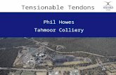 1Copyright © Xstrata plc Tensionable Tendons Phil Howes Tahmoor Colliery.