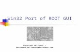 Win32 Port of ROOT GUI Bertrand Bellenot - bertrand.bellenot@alusuisse.com.