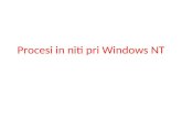 Procesi in niti pri Windows NT. Procesi in niti Primeri sistemskih niti.