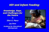 1 HIV and Infant Feeding: Knowledge, Gaps, and Challenges for the Future by Ellen G. Piwoz Jay Ross Academy for Educational Development.