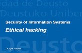 Dr. Igor Santos.  ¿What is Ethical Hacking?  Phases  Information Gathering  Network Mapping & Scanning  Password Attacks  Service Enumeration
