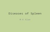 Diseases of Spleen M K Alam. ILOs At the end of this presentation students will be able to:  Describe the surgical anatomy and immunological functions.