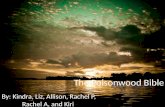 The Poisonwood Bible By: Kindra, Liz, Allison, Rachel P, Rachel A, and Kiri.