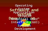 Software and System Development ™ Operating System Application Program Graphical User Interface (GUI) Systems Development.