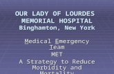 OUR LADY OF LOURDES MEMORIAL HOSPITAL Binghamton, New York Medical Emergency Team MET A Strategy to Reduce Morbidity and Mortality.