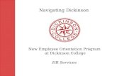 Navigating Dickinson HR Services New Employee Orientation Program at Dickinson College.