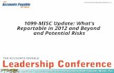© 2012 Financial Operations Networks LLC 1099-MISC Update: What’s Reportable in 2012 and Beyond and Potential Risks.