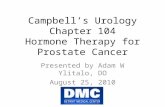 Campbell’s Urology Chapter 104 Hormone Therapy for Prostate Cancer Presented by Adam W Ylitalo, DO August 25, 2010.