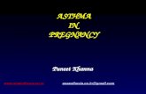 ASTHMA IN PREGNANCY Puneet Khanna  anaesthesia.co.in@gmail.comanaesthesia.co.in@gmail.com.