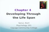 Chapter 4 Developing Through the Life Span Sara J. Buhl Psychology 101 Cayuga Community College.