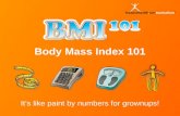 Body Mass Index 101 It’s like paint by numbers for grownups!