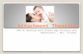 Attachment Theories HPD 4C Working with School age Children and Adolescents – Mrs. Filinov.
