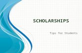 S CHOLARSHIPS Tips for Students. Scholarship Process at CNHS: Check website frequently for the latest updates on scholarships. .