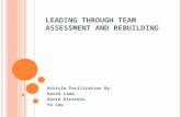 L EADING T HROUGH T EAM A SSESSMENT AND R EBUILDING Article Facilitation By: David Lima David Kirstein Yu Cao.
