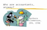 Who are accountants, anyway? Barbara Clemenson, CPA, CFRE.