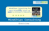 MindChips Consulting Overview “ Most Promising Start-up 2012 ” MindChips Consulting Pvt Ltd (Awarded by Government of Maharashtra)