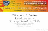“State of Owner Readiness” © Survey Results 2013 Patrick C. O’Brien MBA, CEPA PNC Wealth Management EPI Board of Advisors © 2013 Exit Planning Institute.