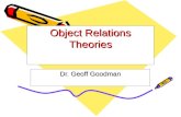 Object Relations Theories Dr. Geoff Goodman. I. Introduction to Object Relations Theories A. Obtain home, phone number, e-mail address B. Previous exposure.