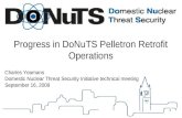 1 Progress in DoNuTS Pelletron Retrofit Operations Charles Yeamans Domestic Nuclear Threat Security Initiative technical meeting September 16, 2009 1.