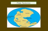 Plate Tectonics. The Plate Tectonic Theory The plate tectonic theory states that the crust of the Earth is broken into several large sections known as.