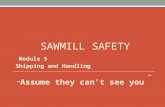 SAWMILL SAFETY Module 5 Shipping and Handling “ Assume they can’t see you ”