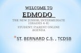 WELCOME TO EDMODO THE NEW JUNIOR/INTERMEDIATE (GRADES 4-8) STUDENT/PARENT ONLINE AGENDA.