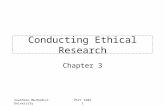 Southern Methodist UniversityPSYC 3382 1 Conducting Ethical Research Chapter 3.