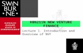 Lecture 1. Introduction and Overview of NVF HBN211N NEW VENTURE FINANCE.