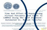 Time And Effort Of Repurposing Virtual Patients From CASUS To CAMPUS Using The eViP Standard: Automated Vs. Manual Transfer Centre for Virtual Patients.