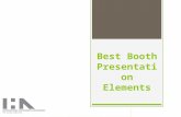 Best Booth Presentation Elements. Why do we display? “We show in order to sell. Display or visual merchandising is ‘showing’ products and concepts at.
