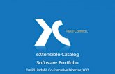 EXtensible Catalog Software Portfolio David Lindahl, Co-Executive Director, XCO.