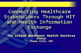 Connecting Healthcare Stakeholders Through HIT and Health Information Exchange The Inland Northwest Health Services Story Thomas Fritz, CEO.