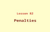 Lesson 82 Penalties. Penalties: A penalty is the prevention from doing what Allah prohibits through a deterring punishment, which applies to every sane.