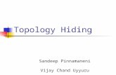 Topology Hiding Sandeep Pinnamaneni Vijay Chand Uyyuru Vivek Nemarugommula.