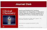 Improved Reflexive Testing Algorithm for Hepatitis C Infection Using Signal-to-Cutoff Ratios of a Hepatitis C Virus Antibody Assay K.K.Y. Lai, M. Jin,