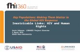 Key Populations: Making Them Matter in the Global HIV Response Inextricable Links: HIV and Human Rights Kevin Osborne, LINKAGES Project Director 2 March.