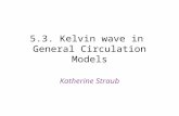 5.3. Kelvin wave in General Circulation Models Katherine Straub.