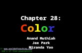 Chapter 28: Color Anand Muthiah Jee Park Miranda Yoo Visit  For 100’s of free powerpoints.