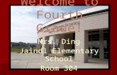 Welcome to Fourth Grade! Mrs. Ding Jaindl Elementary School Room 304.