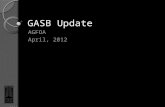 GASB Update AGFOA April, 2012. Overview Statement 61 – Reporting Entity Omnibus Statement 62 – Pre-89 FASB and AICPA Pronouncements Statement 63 – Financial.