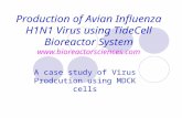 Production of Avian Influenza H1N1 Virus using TideCell Bioreactor System  A case study of Virus Prodcution using MDCK cells.